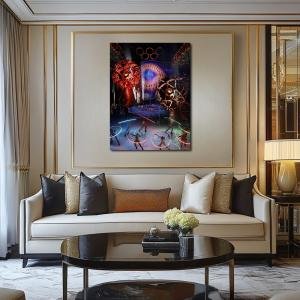 Orbital Flames: When Light Engineered Harmony Beneath the Olympic Sky